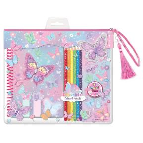 Hot Focus Coloring Journal Erasable Color Magic Groovy Flower Set HF324TB