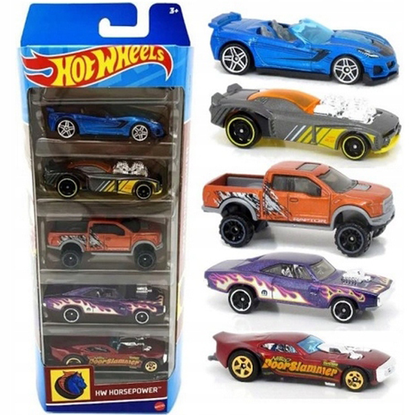 Mattel Hot Wheels Αυτοκινητάκια Σετ Των 5 Hot Wheels Horsepower