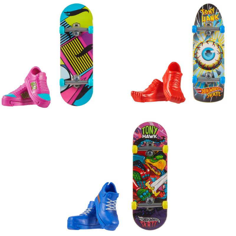 Mattel Hot Wheels Skate & Παπούτσια Σετ των 3 Boundary Breaker, Lashin' Out, Sir Lizird (2,3,2)