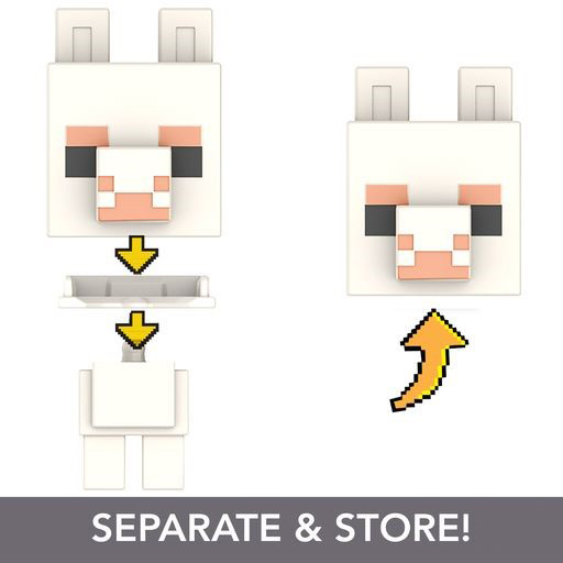 Mattel Minecraft -Mob Head Μίνι Φιγούρα White Llama