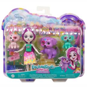 Mattel Enchantimals City Tails - Οικογένεια Δαλματίας ΗΚΝ14