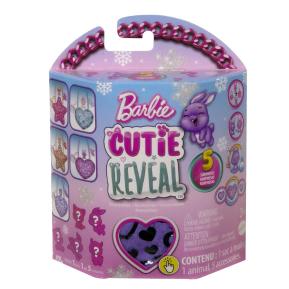 Mattel Barbie Cutie Reveal Τσαντάκι Winter Sparkle Purse 4 Μωβ