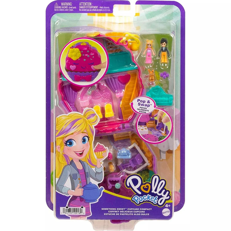 Mattel Polly Pocket Μίνι Ο Κόσμος της Polly Σετ Something Sweet Cupcake Compact