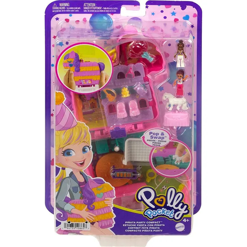 Mattel Polly Pocket Μίνι Ο Κόσμος της Polly Σετ Piniata Party Compact
