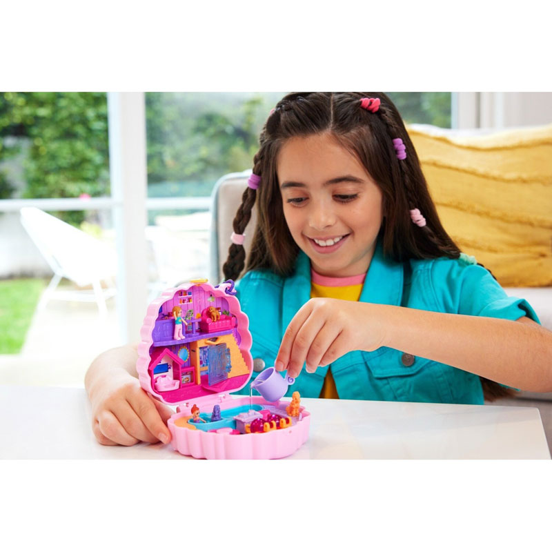 Mattel Polly Pocket Μίνι Ο Κόσμος της Polly Σετ Groom & Glam Poodle Compact