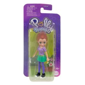 Mattel Polly Pocket Κούκλα με αξεσουάρ - Κούκλα Lila με μωβ μπλούζα  & πράσινη φούστα