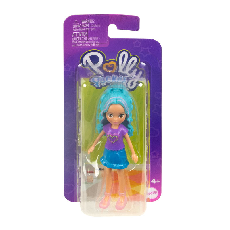 Mattel Polly Pocket Κούκλα με αξεσουάρ - Τιρκουάζ μαλλιά