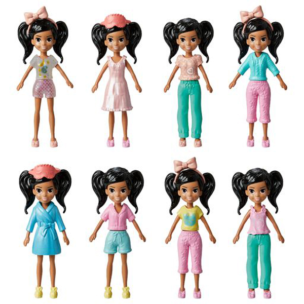 Mattel Polly Pocket D - Νέα Κούκλα με μόδες μεσαίο pack Χαλάρωση στο σπίτι