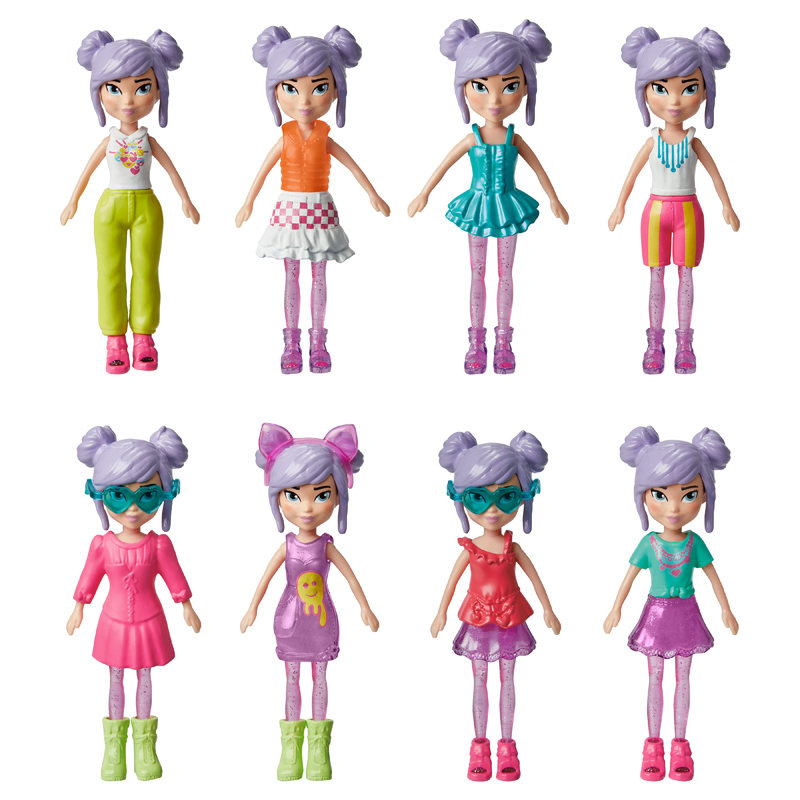 Mattel Polly Pocket - Νέα Κούκλα με μόδες μεσαίο pack Πρωινή Βόλτα