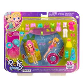 Mattel Polly Pocket G - Νέες Κούκλες με μόδες μεγάλο pack Fruity Pool Fun Fashion Pack
