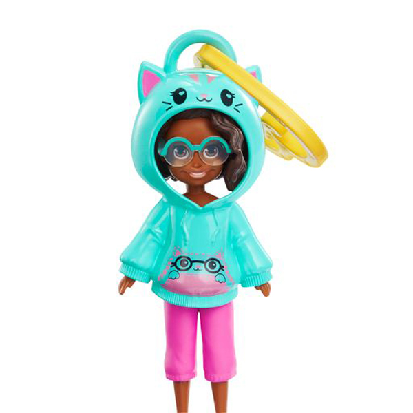 Mattel Polly Pocket Κούκλα με φουτεράκι Γατάκι