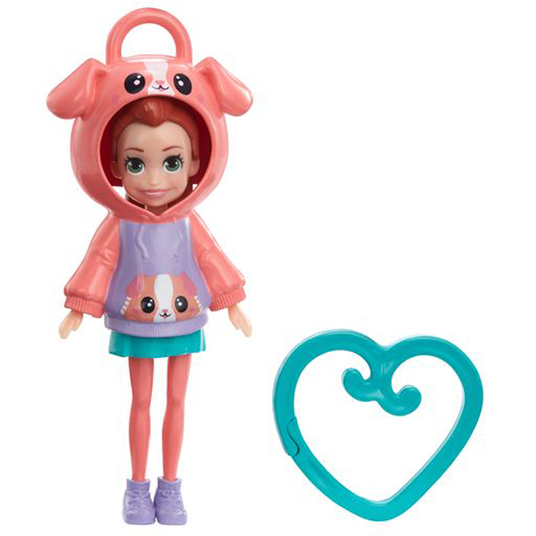 Mattel Polly Pocket Κούκλα με φουτεράκι Σκυλάκι