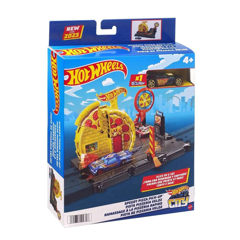 Mattel Hot Wheels City Μίνι Πίστες Speedy Pizza Pick-up