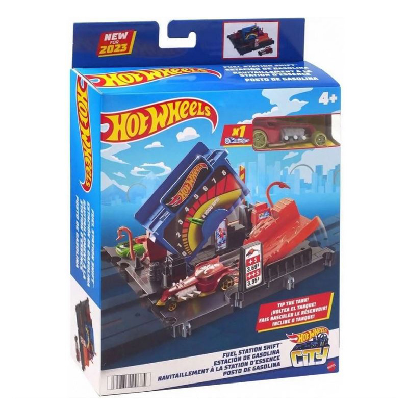 Mattel Hot Wheels City Μίνι Πίστες Fuel Station Shift