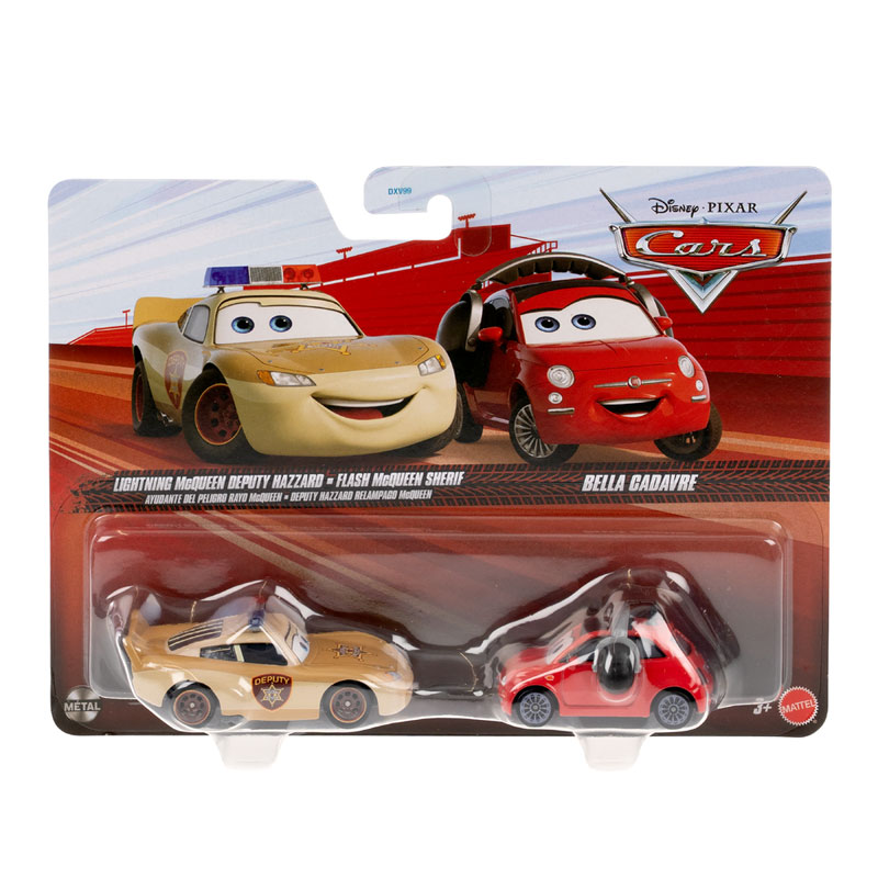 Mattel Disney Pixar Cars Αυτοκινητάκια F - Lightning McQueen Deputy Hazard & Bella Cadavre