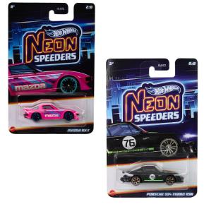 Mattel Hot Wheels Αυτοκινητάκια Neon Speeders E Σετ των 2 HLH72