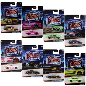 Mattel Hot Wheels Αυτοκινητάκια Neon Speeders E Σετ των 8 HLH72