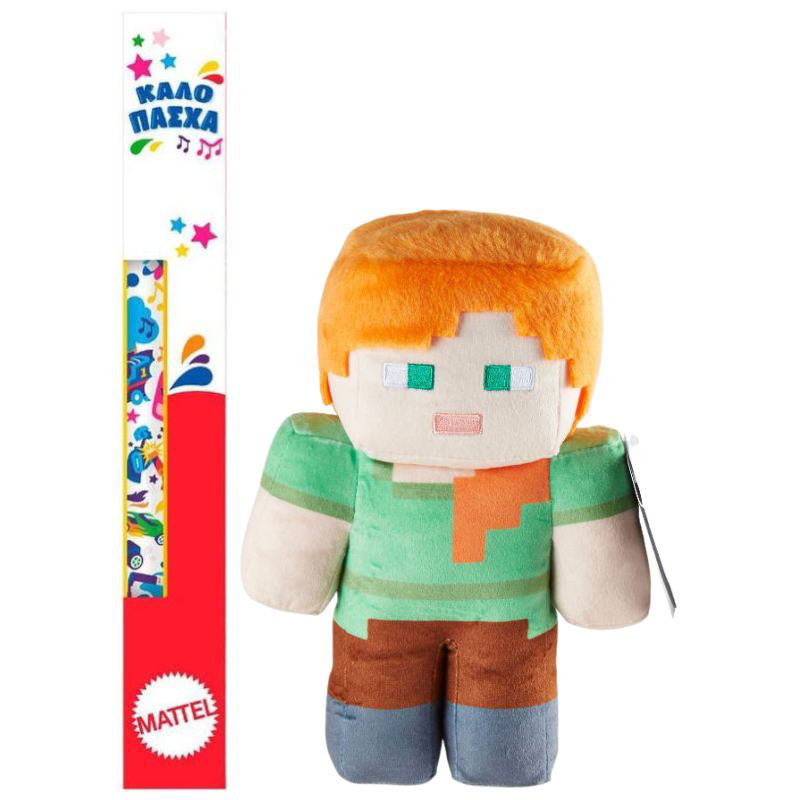 Λαμπάδα Mattel Minecraft Movie Λούτρινο Q Alex 20εκ.