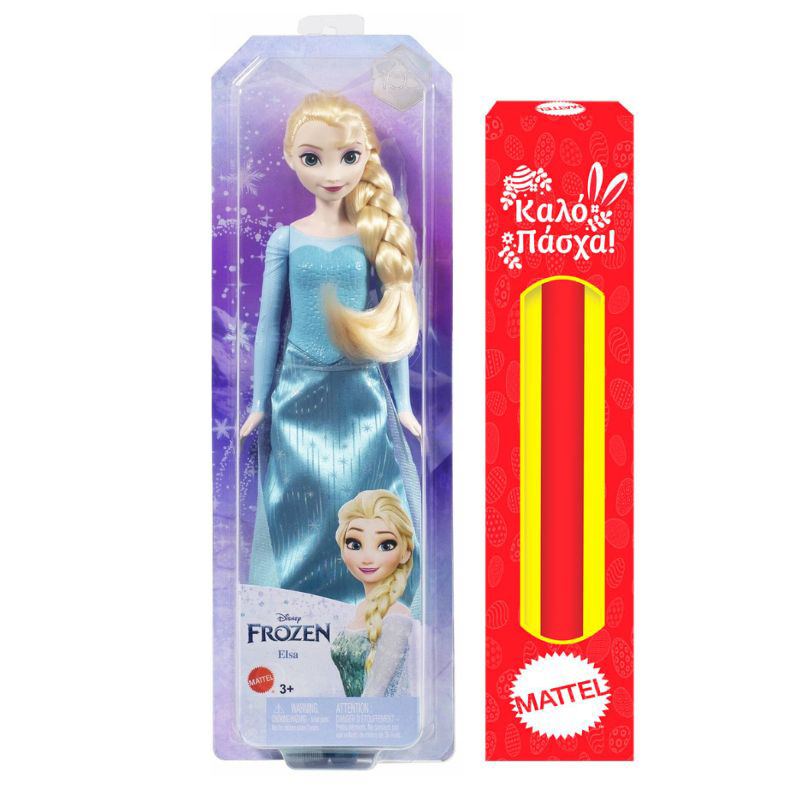 Λαμπάδα Mattel Disney Frozen - Βασικές Κούκλες - Elsa Disney Frozen I 30 cm