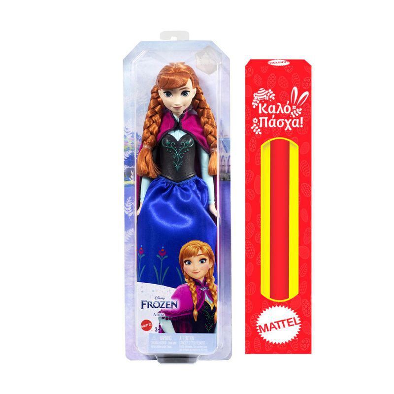 Λαμπάδα Mattel Disney Frozen - Βασικές Κούκλες - Anna Disney Frozen I 30 cm