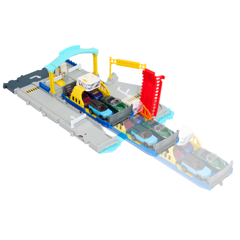 Mattel Matchbox Μικρά Σετ Δράσης Ferry Port & 2020 Land Rover Defender 90