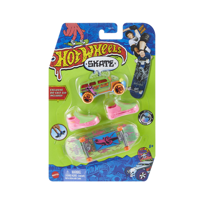 Mattel Hot Wheels Skate, Παπούτσια & Αυτοκινητάκι Howlan & Rockster