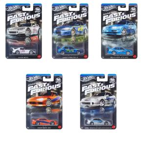 Mattel Hot Wheels Συλλεκτικά Fast & Furious 25th Anniversary Graphic Remix  Σετ των 5 (1-5)