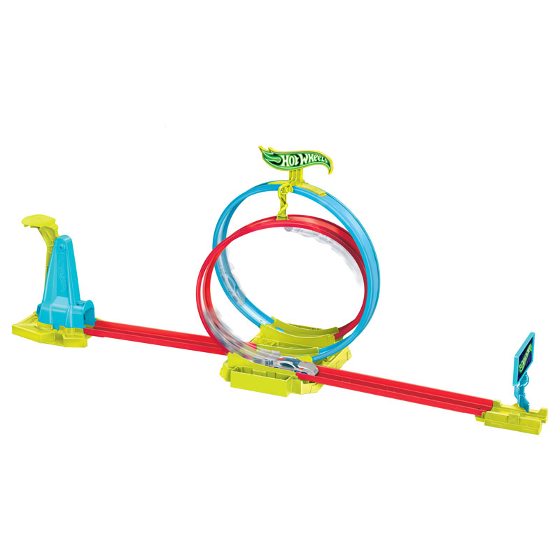 Mattel Hot Wheels Πίστα Neon Speeders Laser Stunt Slamway Track Set HPC05