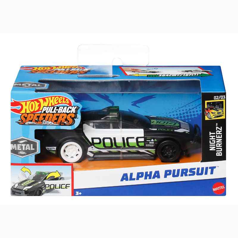 Mattel Hot Wheels Αυτοκινητάκι Pull Back 1:43 EA2 Alpha Pursuit