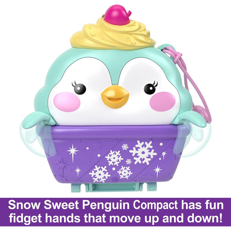 Mattel Polly Pocket Μίνι Ο Κόσμος της Polly Σετ Snow Sweet Penguin Compact