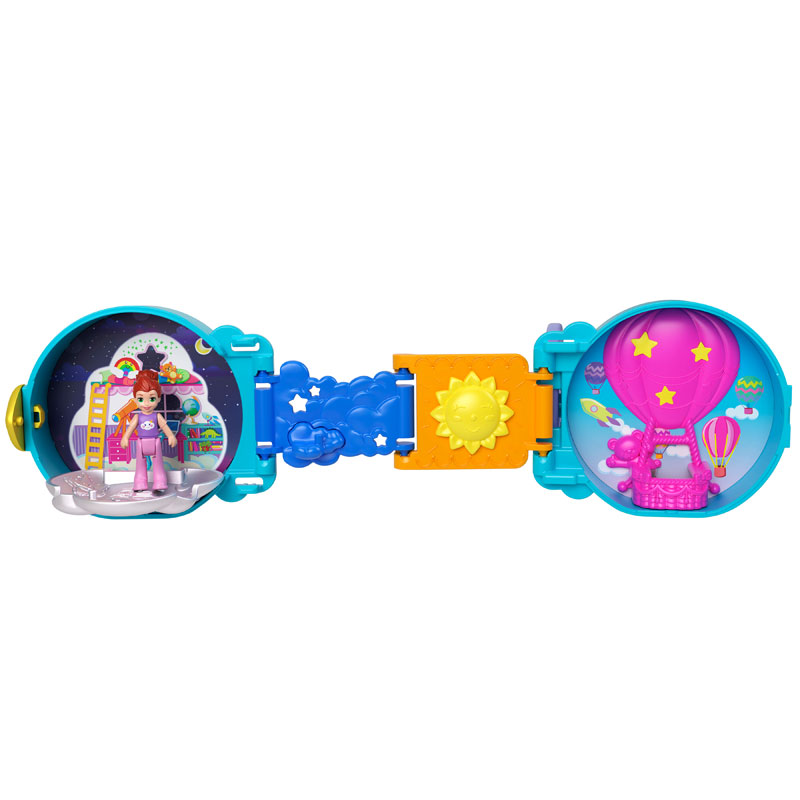 Mattel Polly Pocket On The Go Fun Purple - Rainbow