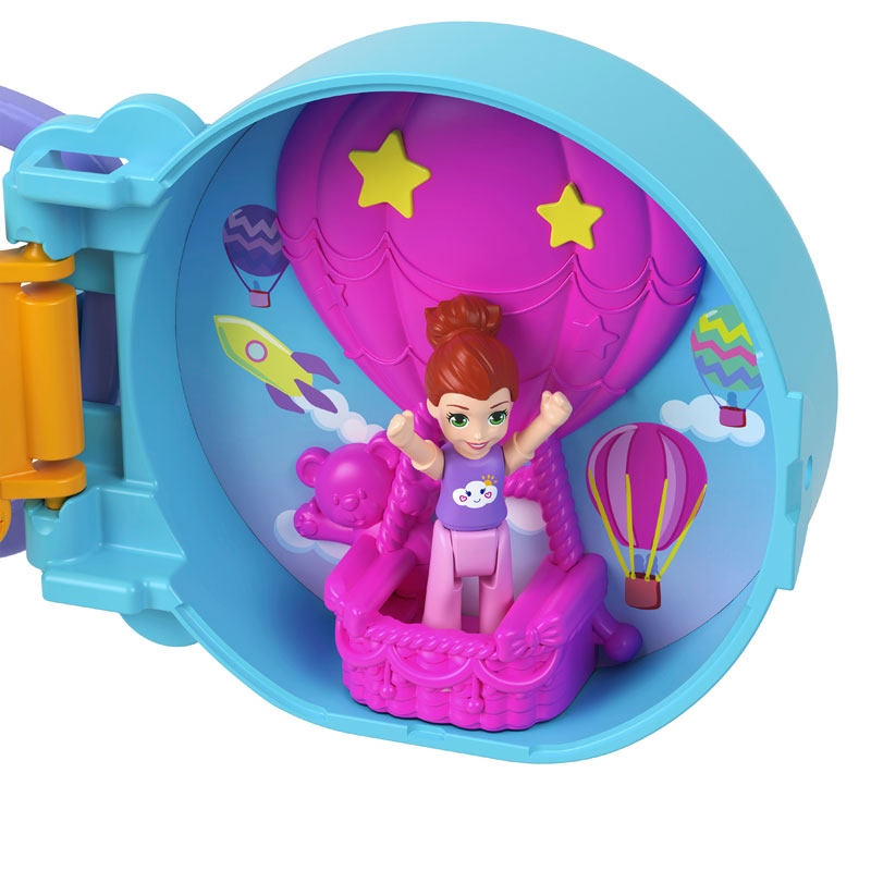 Mattel Polly Pocket On The Go Fun Purple - Rainbow