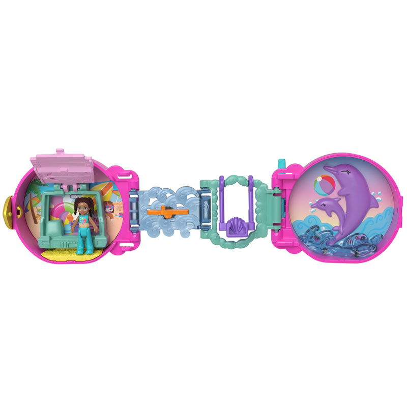 Mattel Polly Pocket On The Go Fun Purple - Seahorse