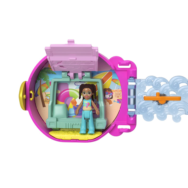 Mattel Polly Pocket On The Go Fun Purple - Seahorse