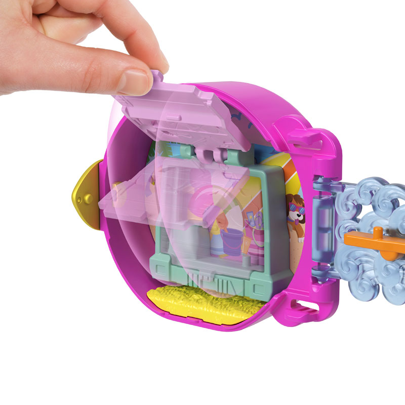 Mattel Polly Pocket On The Go Fun Purple - Seahorse