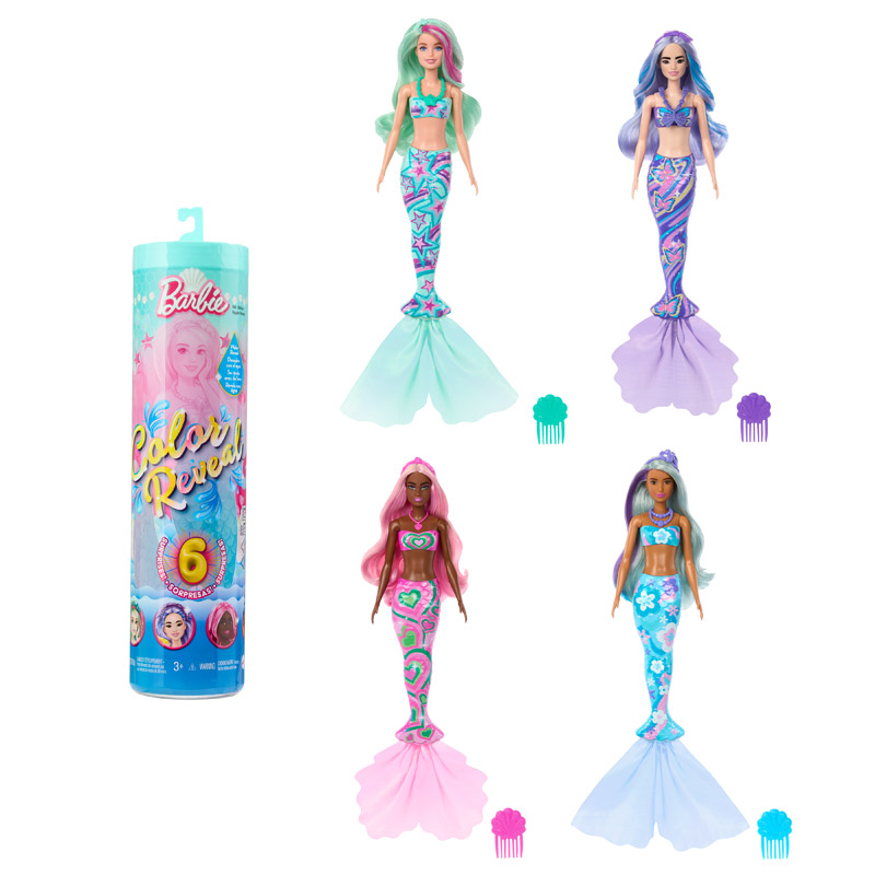Mattel Barbie Color Reveal Ονειρικές Γοργόνες - Σχέδια HRK12