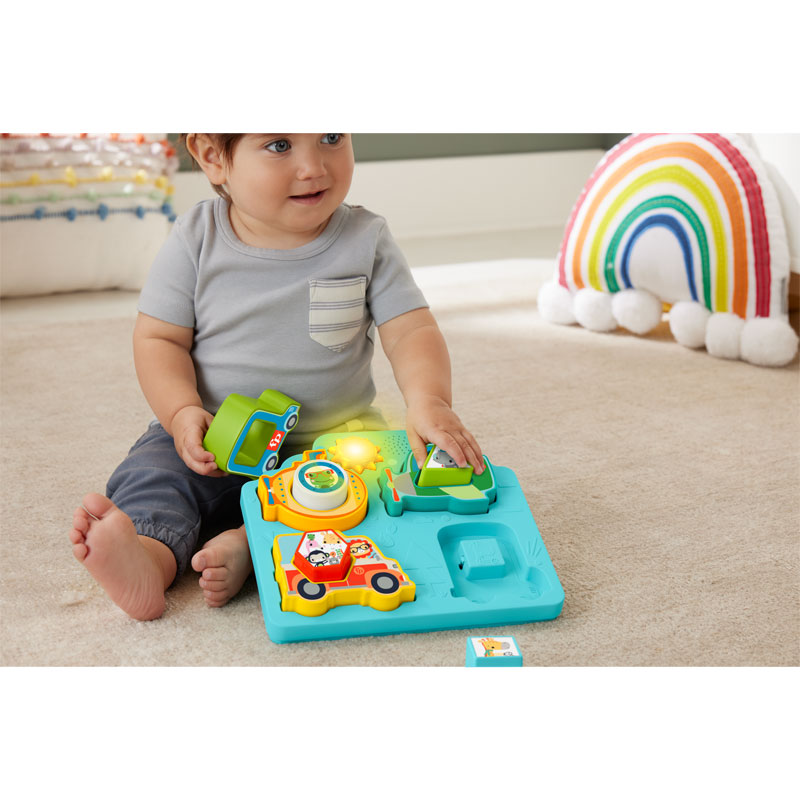 Fisher-Price® Shapes Sounds Vehicle Puzzle Παζλ Οχημάτων Με Σχήματα Και Ήχους HRP31