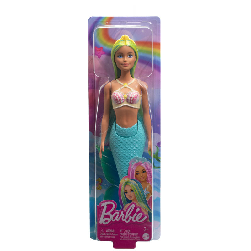 Mattel Barbie Νέα Γοργόνα Θαλασσί Ουρά