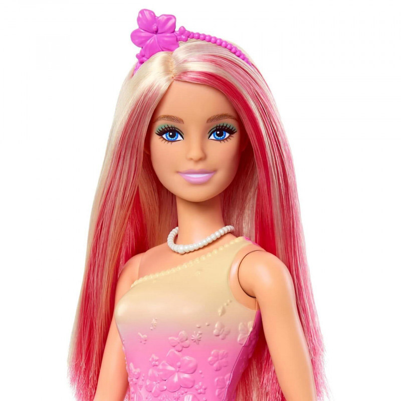 Mattel Barbie Νέα Πριγκίπισσα - Ροζ ανταύγιες HRR08