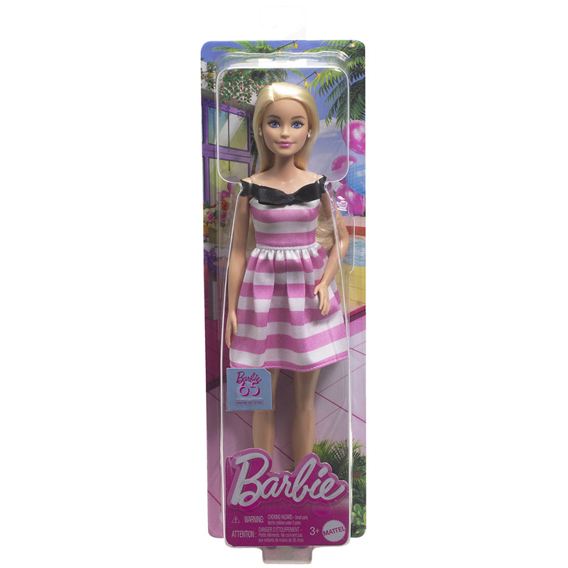 Mattel Barbie® Ριγέ Φόρεμα 65th Anniversary HTH66