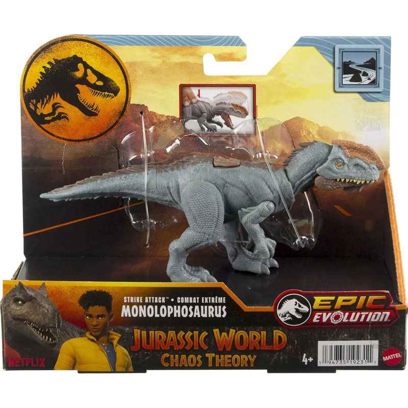 Mattel Jurassic World D Νέοι Δεινόσαυροι με σπαστά μέλη Epic Evolution D - Monolophosaurus