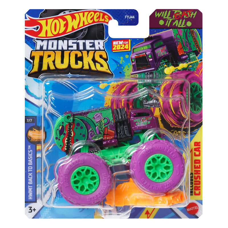 Mattel Hot Wheels Οχήματα Monster Trucks M Will EAT It All