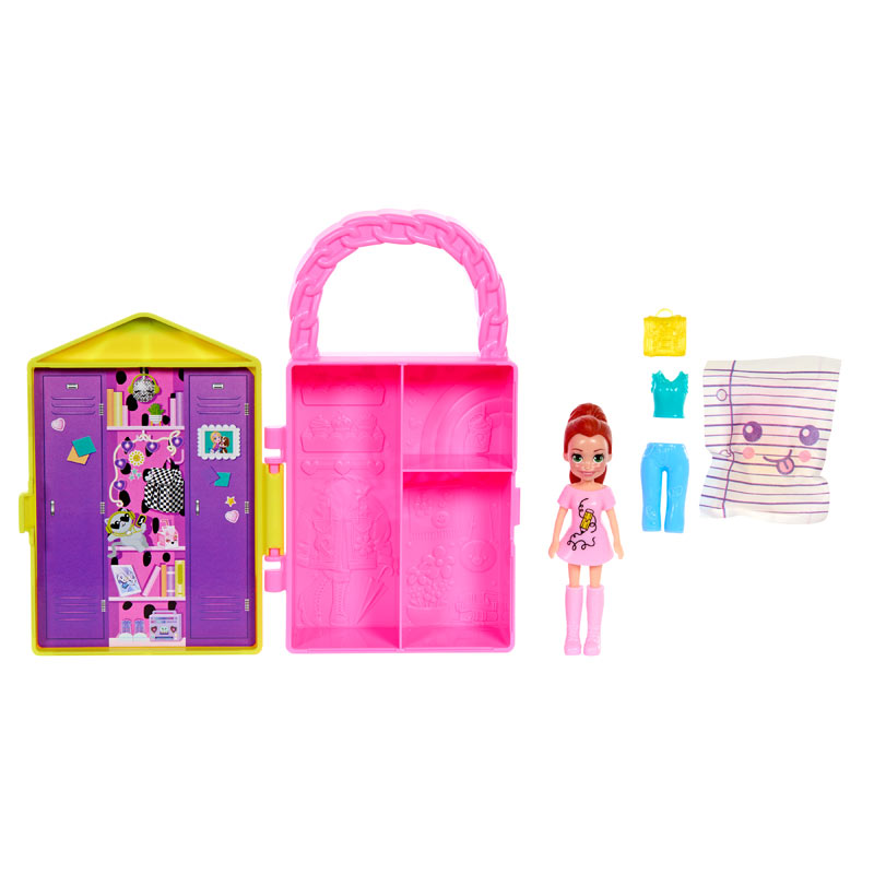 Mattel Polly Pocket Κασετίνες Μόδας Κίτρινο Μολύβι