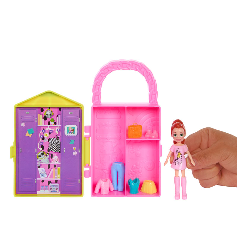 Mattel Polly Pocket Κασετίνες Μόδας Κίτρινο Μολύβι