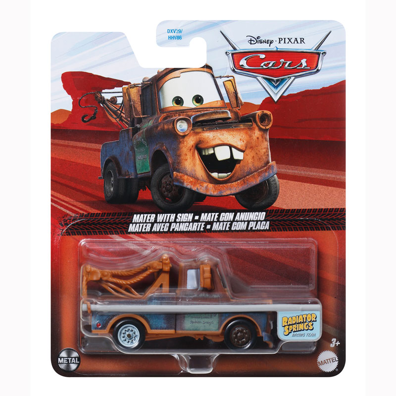 Mattel Cars DT- Mater With Sign