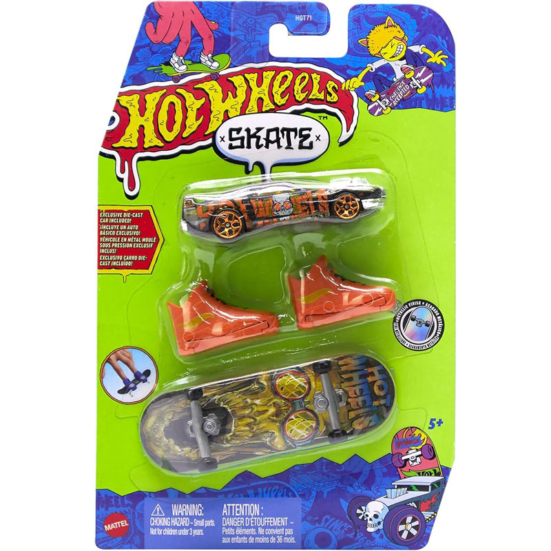 Mattel Hot Wheels Skate, Παπούτσια & Αυτοκινητάκι Ghastly Ghoul & Rivited