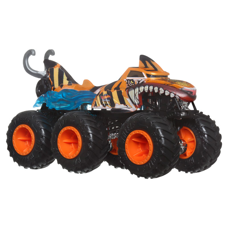 Mattel Hot Wheels Νταλίκα Monster Trucks 1:64 H Tiger Shark