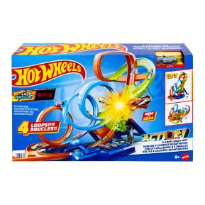 Mattel Hot Wheels Action Πίστα Συγκρούσεων Με 4 Λούπ HXR70