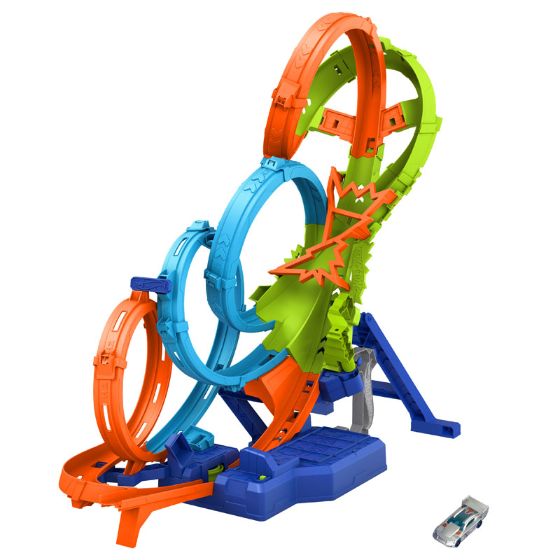 Mattel Hot Wheels Action Πίστα Συγκρούσεων Με 4 Λούπ HXR70
