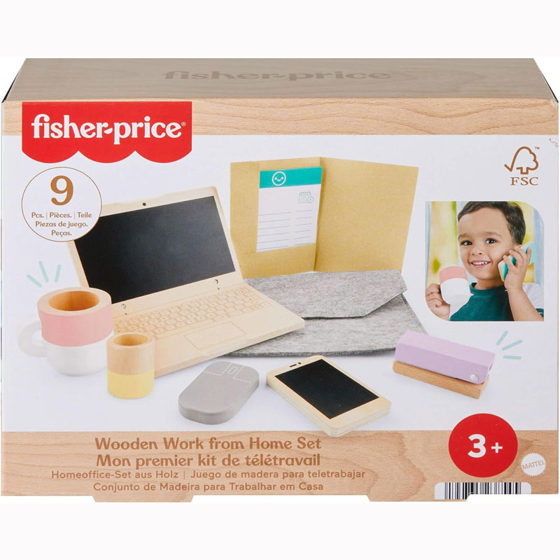 Fisher Price Ξύλινο Σετ Γραφείου HXV11